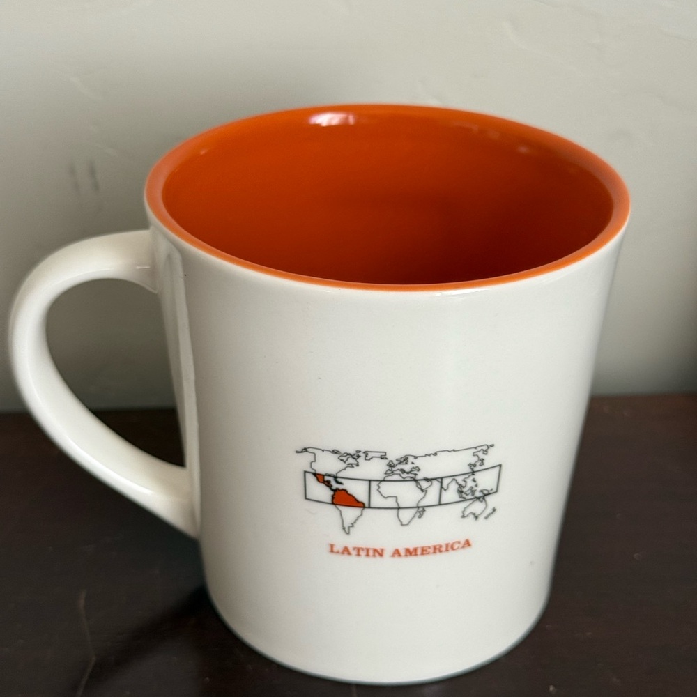 Starbucks Coffee Mug Latin America with World Map Design